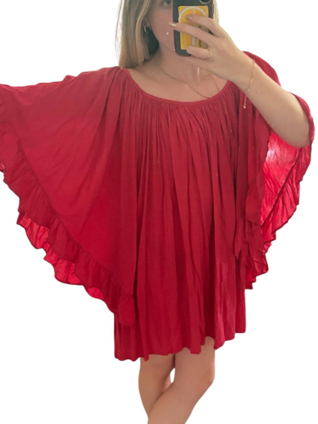 Indah Mini Off Shoulder Pink Dress - S
